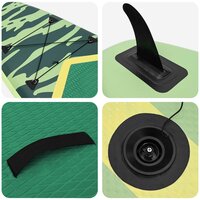 Opblaasbaar SUP Board met Zeil POSEIDON 330 x 76 x 15 cm Groen 8