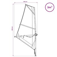 Opblaasbaar SUP Board met Zeil POSEIDON 330 x 76 x 15 cm Groen 12
