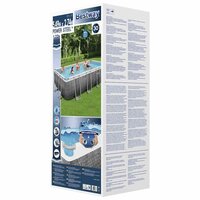 Bestway Zwembadset Power Steel rechthoekig 549x274x122 cm 11