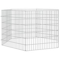 Dierenverblijf 6 panelen 54x60 cm gegalvaniseerd ijzer 3