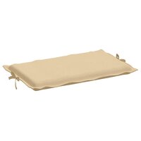 Ligbedkussen 186x58x4 cm stof gem&ecirc;leerd beige 5