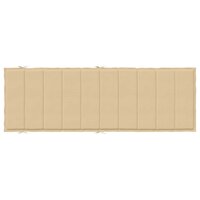 Ligbedkussen 186x58x4 cm stof gem&ecirc;leerd beige 6