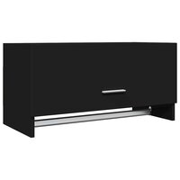 Kledingkast 70x32,5x35 cm bewerkt hout zwart 2