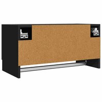 Kledingkast 70x32,5x35 cm bewerkt hout zwart 6