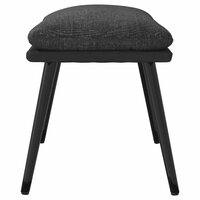 Voetenbank 45x29,5x35 cm stof en kunstleer donkergrijs 4