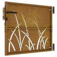 Poort 85x75 cm grasontwerp cortenstaal 5