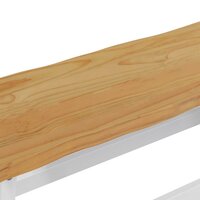 Eetbank EKAI Wit 91,5 x 29 x 45,5 cm Massief grenenhout 7