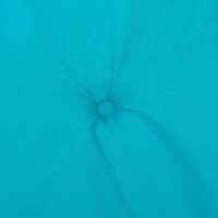 Stoelkussens 2 st lage rug stof turquoise 6