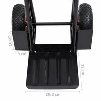 Steekwagen telescopisch 200 kg zwart en rood 7
