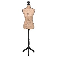 Paspop torso vrouw jute bruinzwart 2
