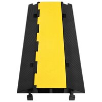 Kabelbeschermer drempel met 2 tunnels 100 cm rubber 2