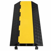 Kabelbeschermers drempel met 2 tunnels 2 st 100 cm rubber 4