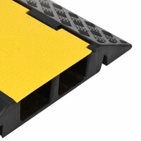 Kabelbeschermers drempel met 2 tunnels 2 st 100 cm rubber 7