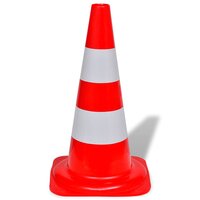 Verkeerskegel reflecterend 50 cm rood en wit 10 st 3