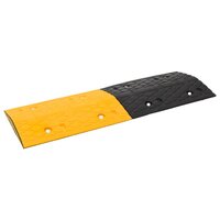 Verkeersdrempels 2 st 97x32,5x4 cm rubber geel en zwart 2
