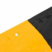 Verkeersdrempels 2 st 97x32,5x4 cm rubber geel en zwart 5