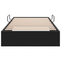 Opslag bed met opslag Zwart 100 x 190 cm Kunstleer 7