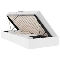 Opslag bed met opslag Puur Wit 100 x 190 cm Kunstleer 2