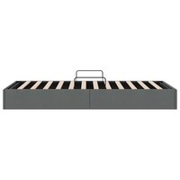 Opslag bed met opslag Donkergrijs 100 x 190 cm Stof 8