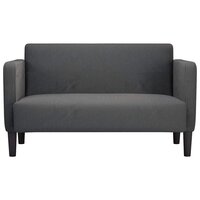 Loveseat bank 109 cm corduroy stof donkergrijs 3