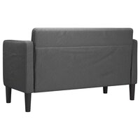 Loveseat bank 109 cm corduroy stof donkergrijs 5