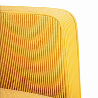 Loveseat bank 109 cm corduroy stof lichtgeel 6