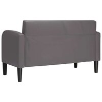 Loveseat bank 110 cm kunstleer grijs 5