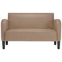 Loveseat bank cappuccino 110 cm kunstleer 3