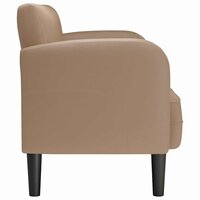 Loveseat bank cappuccino 110 cm kunstleer 4