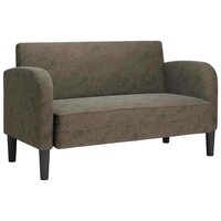 Loveseat bank 110 cm kunstleer donkergrijs 2