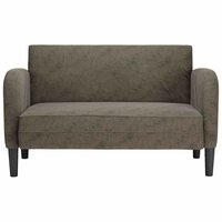 Loveseat bank 110 cm kunstleer donkergrijs 3