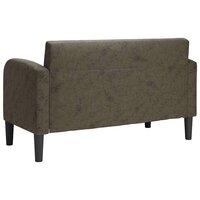 Loveseat bank 110 cm kunstleer donkergrijs 5