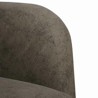 Loveseat bank 110 cm kunstleer donkergrijs 6