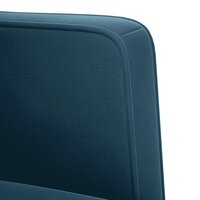 Loveseat bank blauw 111 cm fluweel 6