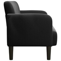 Loveseat bank 109 cm fluweel zwart 4