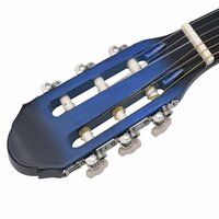 Gitaar klassiek beginner met tas 4/4 39&amp;quot; blauw 5