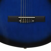 Gitaar klassiek beginner met tas 4/4 39&amp;quot; blauw 7