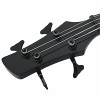 Basgitaar voor beginners elektrisch met tas 4/4 46&amp;quot; zwart 9