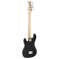 Basgitaar voor beginners elektrisch met tas 4/4 46&amp;quot; bruin wit 5