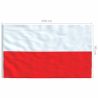 Vlag Polen 90x150 cm 5
