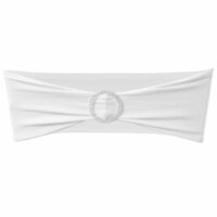 Decoratief stoellint met een diamant 25 stuks (wit) 2
