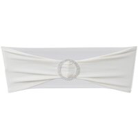 Decoratief stoellint met een diamant 25 stuks (creme) 2