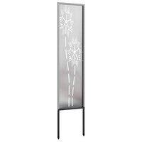 Privacyscherm Fretwerk Zilver 32 x 140 cm Roestvrij staal 5