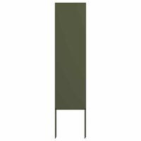 Privacyscherm Olijfgroen 32 x 140 cm Koudgewalst staal 2