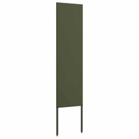 Privacyscherm Olijfgroen 32 x 140 cm Koudgewalst staal 4