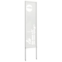 Privacyscherm Fretwerk Wit 32 x 140 cm Koudgewalst staal 5