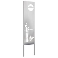 Privacyscherm Fretwerk Zilver 32 x 140 cm Roestvrij staal 4