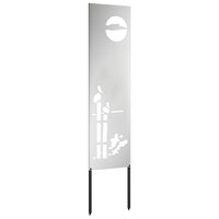 Privacyscherm Zilver 32 x 140 cm Gegalvaniseerd staal 4