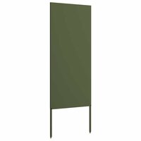 Privacyscherm Olijfgroen 50 x 140 cm Koudgewalst staal 4