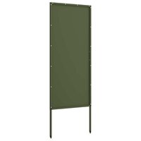 Privacyscherm Olijfgroen 50 x 140 cm Koudgewalst staal 5